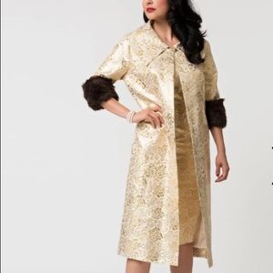 Barbie x Evening Splendour Brocade Coat